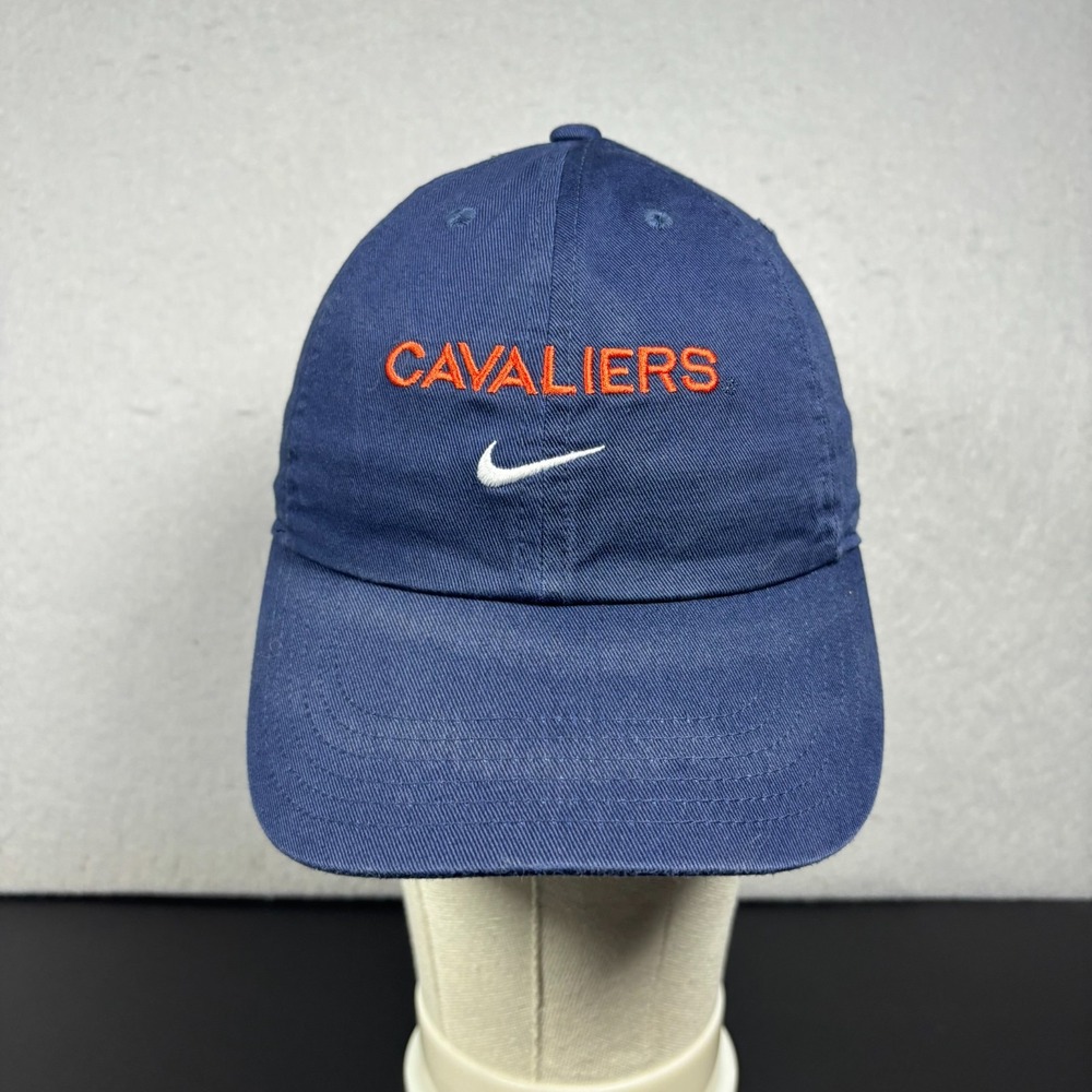 Nike Virginia Cavaliers Hat Navy Blue Strapback Cap 1 Size Club Cap UVA Football